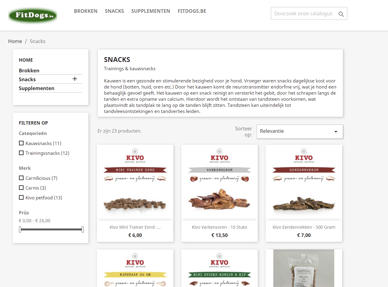 Fitdogs.be webshop door janvanbael.com